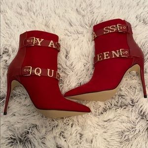 Shoedazzle | Red Booties
